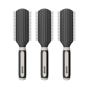 Conair Salon Results Detangling Hairbrush Set, 3-Pack Brushes for Men and Women, All Hair Types and Lengths with Nylon Bristles