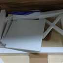 PETIT BATEAU Solid Wood Kids Table and 2 Chairs Set,Montessori Modern AMMEHOELA Irish Designer for 2-8 Years Toddler,SereneWhite Gift