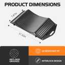 Tire Cradles Set of 4Pack Anti-Slip Pads Tire Saver Ramps with Interlock Design Plastic Car Ramps for RV,Trailer,Truck Up to 40000 LBS