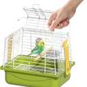 Small Bird cage,Travel Cage for Birds and Small Animals, Parakeet cage,Bird Carrier Travel cage,Bird Travel cage, jaulas para pjaros,Green,(S)