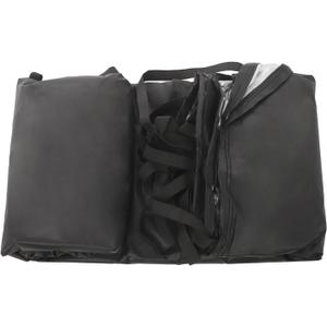 RV Roof Cover, 24.61 * 9.84ft Waterproof Protective Roof Cover for Caravans Campers Buses (Black, 24.61 * 9.84ft)