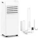 10000 BTU Portable Air Conditioners for Rooms up to 550 Sq Ft, 4 Modes Portable AC Unit with Cool/Fan/Dehumidifier/Sleep, Remote Control & 24H Timer, Energy Saving for Bedroom, Apartments