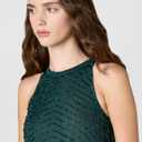 Adrianna Papell Womens Halter Blouson Beaded Gown (Green, US 8)