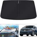 KUST Windshield Sun Shade for 2016 2017 2018 Lincoln MKX SUV & 2019 2020 2021 Lincoln Nautilus Accessories Sunshade Foldable Sun Visor Protector Blocks UV Rays Keep Your Car Cooler