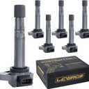 Set of 6 Ignition Coil Pack for 3.5 3.7 V6 Acura MDX Honda Ridgeline Pilot Saturn vue 2001 2002 2003 2004 2005 2006 2007 2008 2009 Coils Replaces# UF400 UF512 C1460