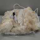 Faux Fur Heated Throw Blanket for Couch - 50"X60" Bubble Faux Fur Electric Blanket Fluffy Fuzzy Soft Thick with 6 Fast Heating Levels & 4 hrs Timer Settings, Washable & ETL Certified, Tie-Dye Beige