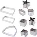 Cabilock 1set Christmas Cookie Cutters Festive Baking Molds for Cookies Gingerbread Pancakes and Fondant and Easy to Demold Baking Tools