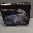 Light Up Dinosaur Building Block Sets, Glowing Tyrannosaur Building Kits Construction Dino, Dinosaur Educational Building Sets for Boy 6+ and Adult, 23.6 Inch Big Size