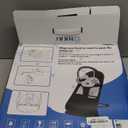 HKAI Baby Bouncer, Portable Baby Bouncer Seat for Babies 0-18 Months, 100% Cotton Fabrics, 3 Modes of use with Rocker and Stationary Options, Infant Rocker Chair with Hanging Toys-Dark Grey