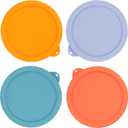 2 Cup Silicone Replacement Lids Storage Cover for Anchor Hocking Glass Bowls (Container not Included) 4 Pack Microwave, Dishwasher and Freezer Safe