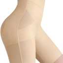 Djpoaug Tummy Control Shapewear for Women, High Waisted Body Shaper Shorts Butt Lifting Shapewear Panties Under Dress, 4XL