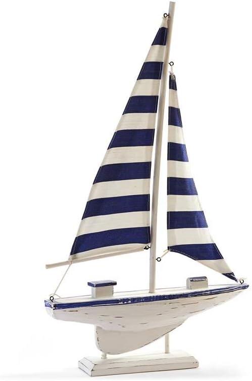 Gift Craft Striped Sail Boat