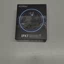 Bluetooth Speaker, Shower Speaker Stereo Sound, IPX7 Waterproof Speakers, Digital Display Portable Speaker with Suction Cup, LED Light, Small Wireless Speakers for Outdoor Party Beach Bathroom, Black