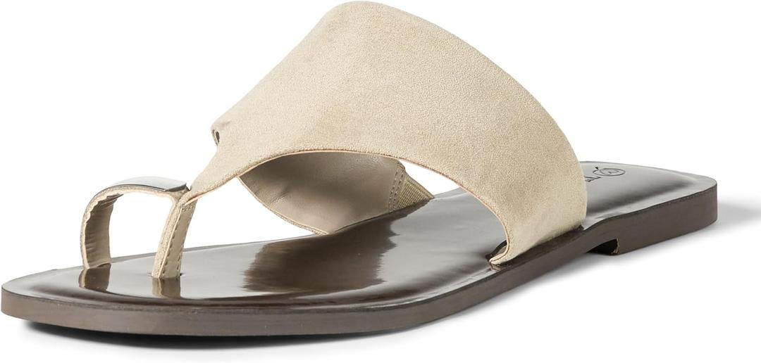 The Drop Women's Camilla Wide Thong Sandal (10, Clay)