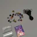 Valentines Day Cards Gifts for Kids School, 24 Pack Star Gem Necklaces Valentines Goodie Bags for Classroom Valentine Exchange Party Favors Crystal Rock Stone Pendants for Girls Boys Class