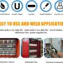 20 Piece Aluminum DIN Rails, 12 Inches Long, 35mm Wide, 7.5mm High, Top Hat Slotted DIN Rail with RoHS