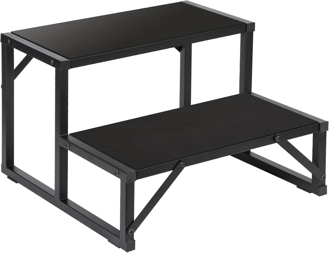 Hot Tub Step 500LBS Capacity Spa Side Step 2-Step Stairs Edge Spa Step 24 Outdoor RV Step Ladder Support Step Stool Pool Ladder Heavy Duty Steel Pedal