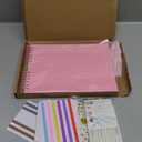 Gotideal 80 Pages Scrapbook Album with 10 Metallic Markers, Craft Paper Photo Album for Wedding and Anniversary, Family DIY Scrapbook Accessories with Scrapbooking Stickers Corners(Pink) (11.5*8.5 Inches 80Pages)