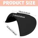 Zaruatu 4 Pairs Reusable Shoulder Pads, Removable Shoulder Pads for Womens Clothing, Washable Breathable Soft Sponge Pads for Men Sloping High Low Shoulders Blazer Suit (Black & Skin)