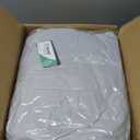WarmKiss Queen Size Down Comforter, Luxurious All-Season Duvet Insert with noiseless Skin-Friendly Tencel Blend Cover, Cloud-Soft & Breathable,8 Corner Tabs,Machine Washable,Grey (90" x 90")