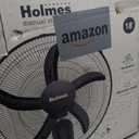Holmes 18 Inch Oscillating Stand Fan 3 Speed Powerful Airflow Adjustable Height 30 Degree Tilt Wide Angle Cooling Quiet Operation for Bedroom Living Room Home Office Gym Black