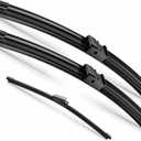 26"+20" Windshield Wipers with 13 Inch Rear Wiper Blade Replacement for BMW X3 2011-2017 Original Factory Quality-J Hook Wipers(Pack of 3)