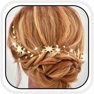 Casdre Star Hair Vine Rhinestone Bride Wedding Headband Bridal Headpieces Crystal Hair Accessories for Women and Girls