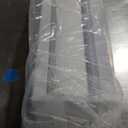 Joydeco No Drill Zebra Blinds for Windows, Cordless Day & Night Dual Sheer Roller Shades, Easy Installation, Free-Stop Lift System, Light Filtering Privacy Blinds for Home(White,15" W x 48" H)