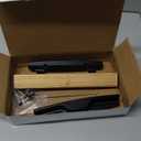 Patio Sliding Door Handle Set, Perfect Replacement Mortise Style Wood Handle Set Fits Door Thickness from 1-1/2" to 1-3/4", 3-15/16" Screw Hole Spacing, Non-Keyed, Black