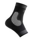 Adjustable Foot Socks, Ankle Brace Compression Support Sleeve with Silicone Gel, Arch Support - Boosts Recovery from Joint Pain, Sprain, Plantar Fasciitis (Black-Medium)