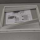 Window AC Side Panel with Frame Set,Air Conditioner Accordion Filler Curtain Replacement for Window AC Units,Fits Most 12,000 BTU Units,White,2 Pack
