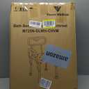 Medline Shower Chair for Inside Shower, Heavy Duty, 350 lb Capacity, Adjustable Height, Non-Slip Seat with Padded Armrests & Back, White