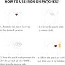 2 x Embroidered Patch,Iron On/Sew On,Versatile for Repairs,Decoration,DIY Creation,Perfect for Clothes, Jackets,Dresses, Hats, Jeans,Backpacks