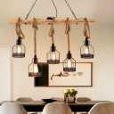 Kitchen Island Pendant Light, Industrial Pendant Lighting Fixtures Modern Farmhouse Chandelier Pool Table Lights Wood Pendant Light Fixture For Dining Room Kitchen Bar Restaurant(Bulb Not Included)