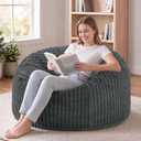 Bean Bag Chair 3FT Adult Giant Beanbag with Filling Memory Foam Living Room, Medium
