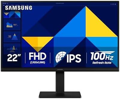 Samsung 22" (S30GD) Essential Monitor with IPS Panel and Tilt Only Stand | 100Hz Refresh Rate, Ergonomic Design, Advanced Eye Care, Game Mode, LS22D304GANXZA