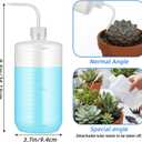 4-Pack Large 1000ml (33oz) Tattoo Squeeze Bottles, Plastic Wash Bottles with Curved Tip & Scale, Leak-Proof Squirt Bottle for Lab, Gardening, Tattoo & Plant Watering