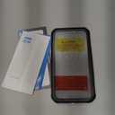 CENHUFO Privacy for iPhone 12 Case/iPhone 12 Pro Case, Full Body Phone Case with Builtin 9H Tempered Glass Privacy Screen Protector and Camera Lens Protector, Shockproof Bumper Clear Cover Black