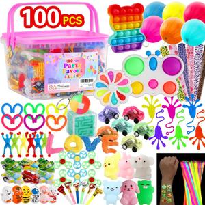 160 pcs Fidget Toys Pack, Party Favors For Kids 8-12 Mini Autism Sensory Toy Goodie Bag Pinata Stuffers Treasure Box School Prizes Birthday Party Supplies Halloween Treat Xmas Gifts For Boys Girls 4-8