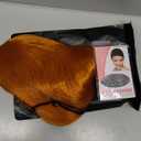 70 cm/28 inch Long Curly Wavy Wigs Middle Part for Women Ladies Cosplay Fancy Dress Wig Synthetic Heat Resistant Hair (Ginger)