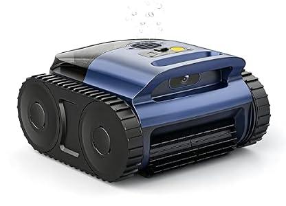 Pool Vacuum for Inground Pool & Above Ground Pool, Cordless Pool Cleaner with Smart Navigation, Self-Parking, LED Indicator, Wall&Waterline Cleaning Pool Robot up to 2150 Sq.ft