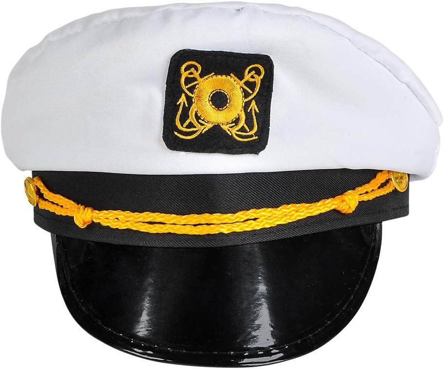Rhode Island Novelty White Captain's Hat, 2 Pack