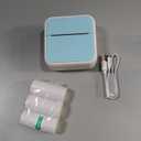 Sticker Printer - Printpods Mini Printer with Stickers, Print Pod, Bluetooth Inkless Printers, Sticker Maker, Portable Thermal Printer for Iphone, Impresora Porttil for Notes, Journal, DIY, Kids Gift