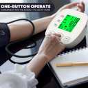 Arm Blood Pressure Monitor with 2 Cuffs, Pediatric Blood Pressure Cuff 6"-9"Medium/Large Cuff 9"-16.5" Includes 4 AAA Batteries