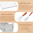 Rectangular Cake Pan Aluminum Cheesecake Pan Includes Acrylic Lid & 304 Stainless Steel Metal Spatula Removable Frame Bundt Cake Baking Molds for Tiramisu Cheesecake Mousse(Removable) (1)