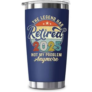 Retirement Gift For Women, Men 2026 - Goodbye Present, Going Away Gift, Farewell Gifts For Coworkers From Colleague, Friend, Family - Tumbler 20oz, Dark Blue