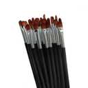 50pcs Synthetic Eye Shadow Brushes, Blending Brush, Smudging/Shading Eyes Applicator, Black