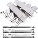 Repair Kit Compatible with Nexgrill 720-0882A 720-0896 720-0925 720-0896B 720-0896C 720-0896E Grills, Grill Flame Tamers Heat Shields & Grill Burner Tubes Replacement (5 Pack)