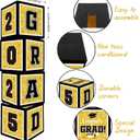 Graduation decorations class of 2025,Grad 2025 Boxes,balloons of number 2025 for men women graduation party decorationsGold