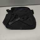 Women's Elegant Solid Color Shoulder Bag Fashionable Zipper Crossbody Bags Soft Top Handle Handbag Purse (Black)